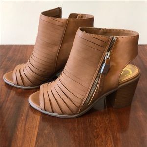 Sam Edelman peep toe booties